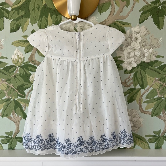 [NEW] Blue & White Baby Dress - Picture 4 of 7
